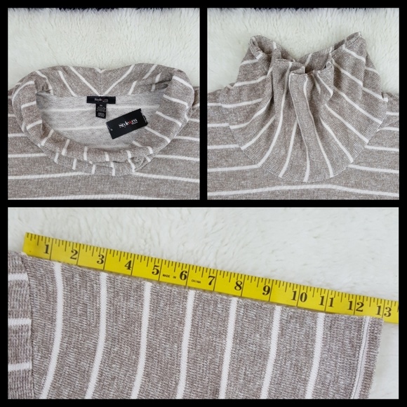 Metallic Shimmer Cowl Neck Sweater Sz 3X - Picture 5 of 8